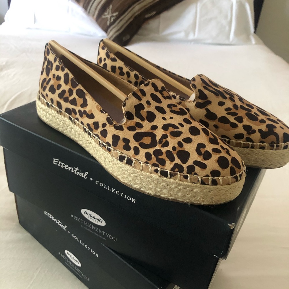 NIB Dr. Scholl’s leopard espadrilles